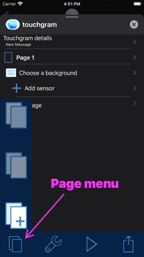 Popup Page Menu